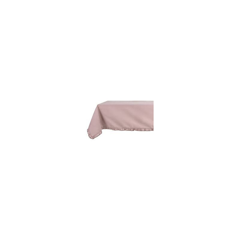 Tovaglia shabby chic rosa antico con galetta Infinity 150×200 cm - Blanc Mariclo